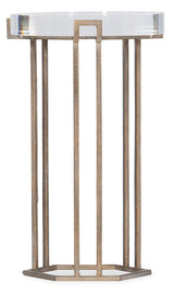 Melange Grove Round End Table - Dark Brown / Bronze by Hooker Furniture - View 1