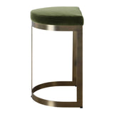 Ivanna Brass Counter Stool Moss - Green / Bronze by Uttermost - View 5