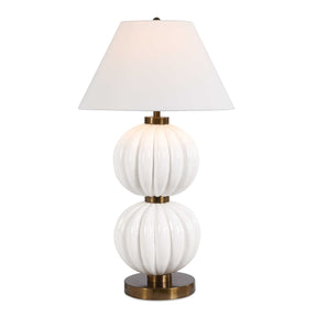 Irena Sphere Table Lamp - White by Uttermost - View 1