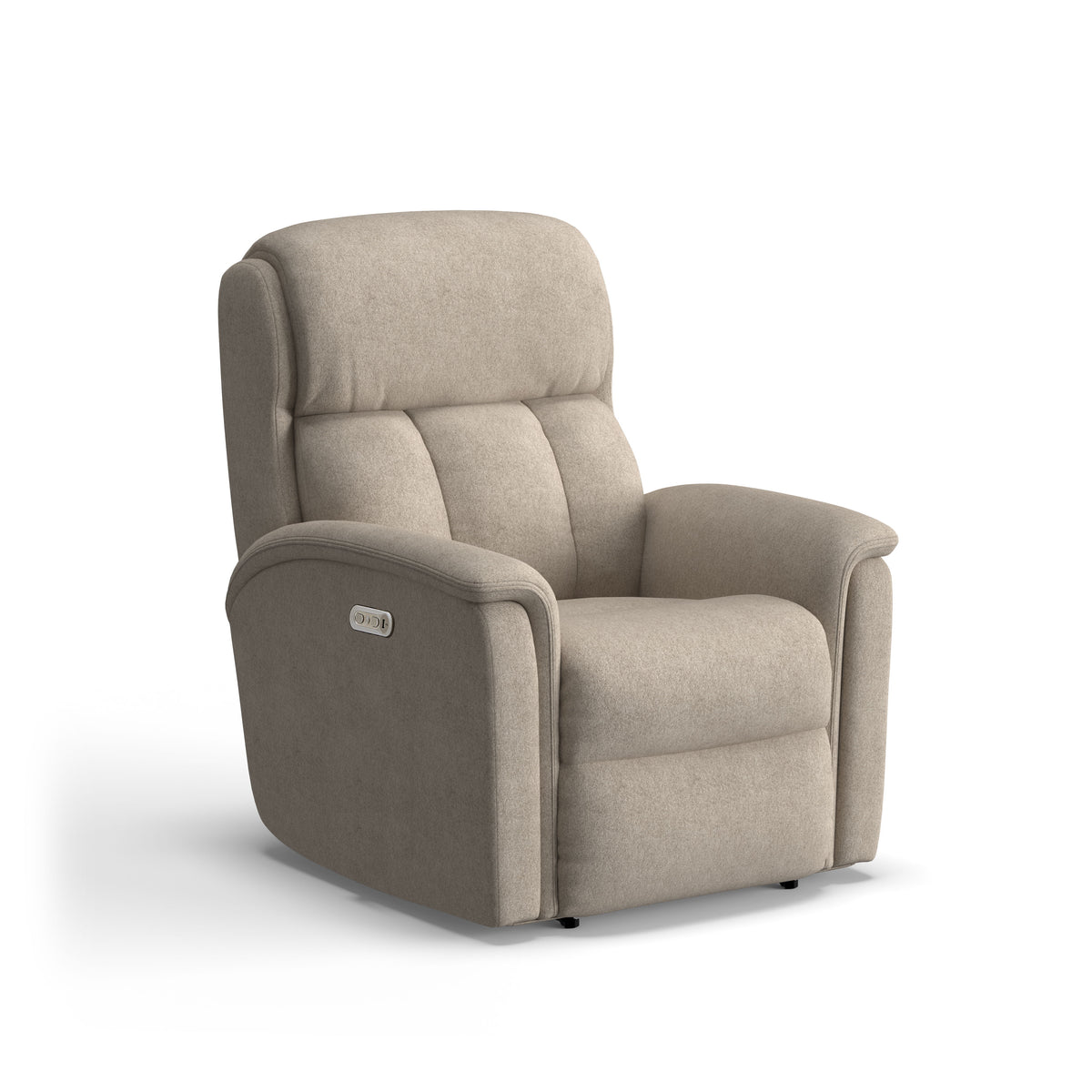 Luna Transitional Fabric Power Rocking Recliner With Power Headrest | Flexsteel