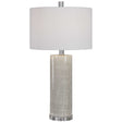Zesiro Modern Table Lamp - Silver / White by Uttermost - View 1