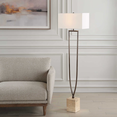 Fork In The Road Floor Lamp - Dark Brown by Uttermost - View 2