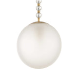 Ripple 1 Light Frost Glass Pendant - Gold by Uttermost - View 3