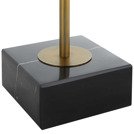Realm Spherical Brass Sculptures (Set of 2) - Gold / Black by Uttermost - View 5