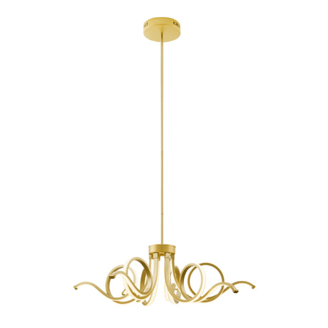Magnolia LED Adjustable Chandelier // Sandy Gold  | Finesse -  Home Elegance USA