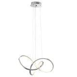 Knotted LED Dimmable Chandelier // Chrome  | Finesse