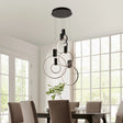 Hong Kong LED Circular Chandelier // Matte Black  | Finesse - sold by Home Elegance USA