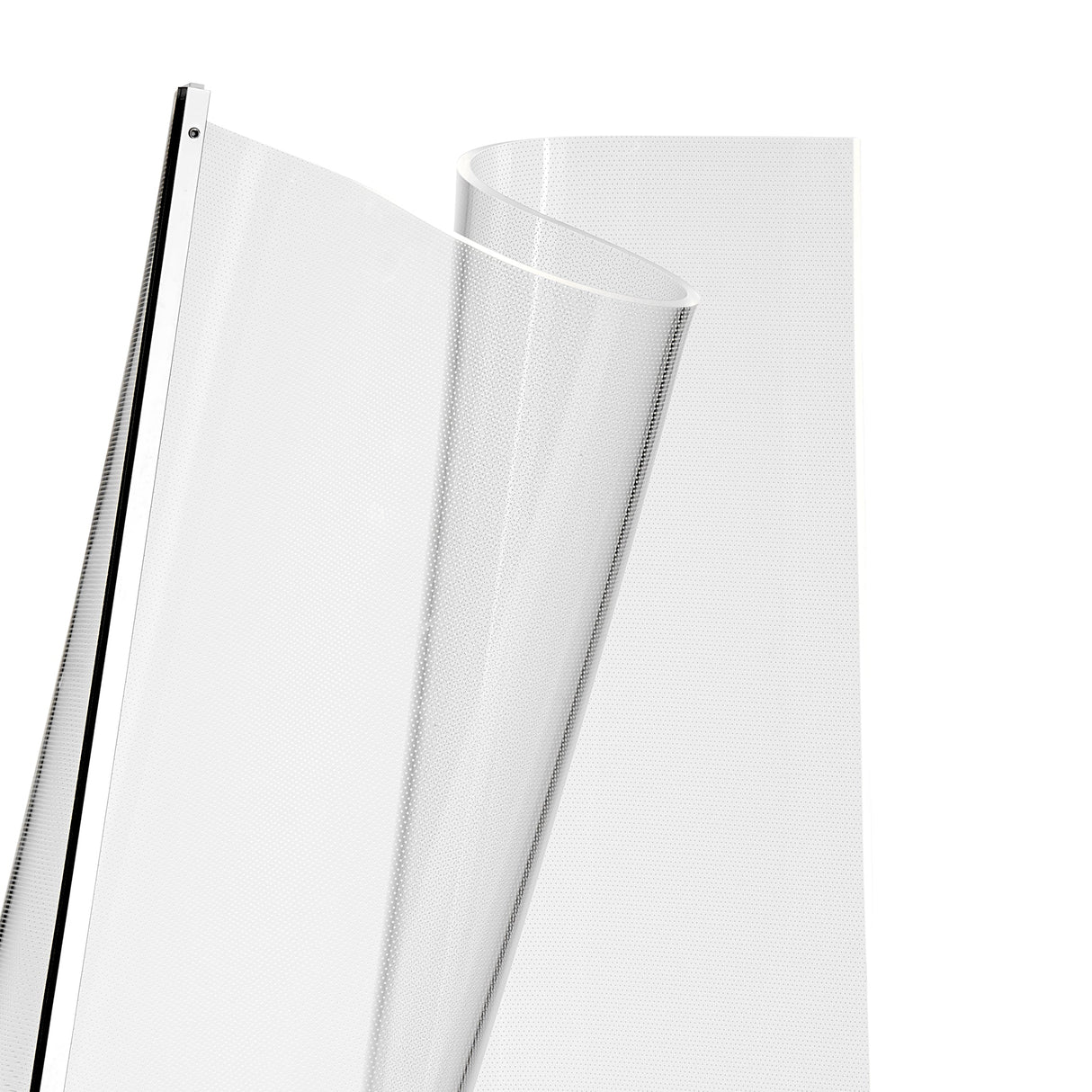 Acrylic Lace Floor Lamp // Chrome  | Finesse -  Home Elegance USA