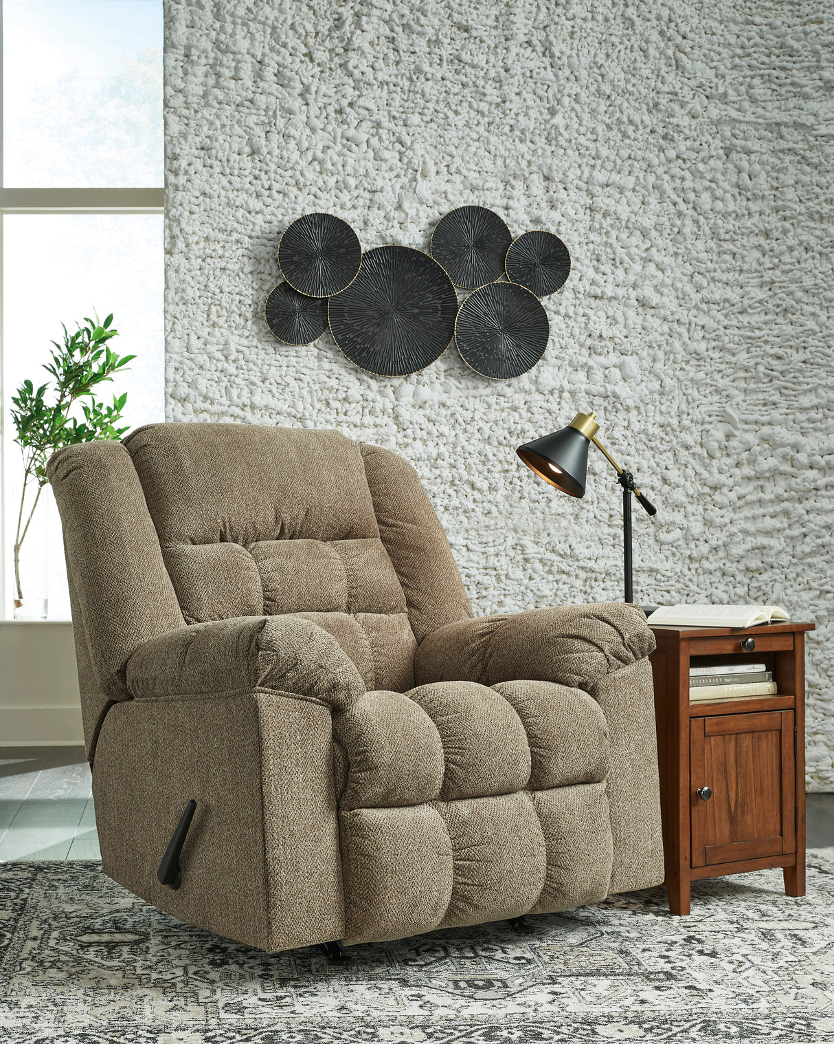 Rocker Recliner Kegler - Briar Chenille | Ashley - Home Elegance USA