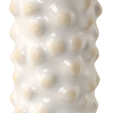 Makira Cylindrical Sculptures (Set of 3) - Silver / White by Uttermost - View 3
