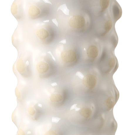 Makira Cylindrical Sculptures (Set of 3) - Silver / White by Uttermost - View 3