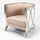 Artmax 4474-SF Upholstery Chair – Available in Penny Metallic, Whitewash Silverleaf, or Slate Gray - Home Elegance USA