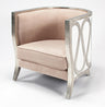 Artmax 4474-SF Upholstery Chair – Available in Penny Metallic, Whitewash Silverleaf, or Slate Gray - Home Elegance USA
