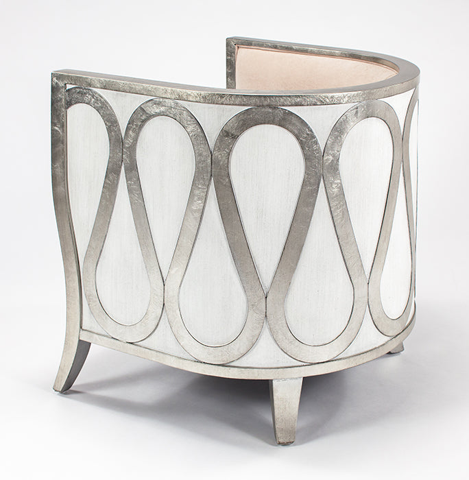 Artmax 4474-SF Upholstery Chair – Available in Penny Metallic, Whitewash Silverleaf, or Slate Gray - Home Elegance USA