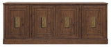 Cashiers Entertainment Credenza Chestnut - Dark Brown by Hooker Furniture - View 2