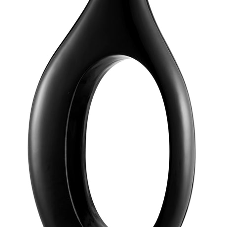 Trombone Vase // Small Black  | Finesse - sold by Home Elegance USA