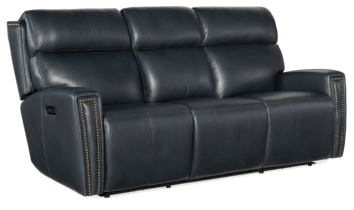 Ruthe Zero Gravity Power Sofa With PH & Hidden Console - Blue by Hooker Furniture - View 1