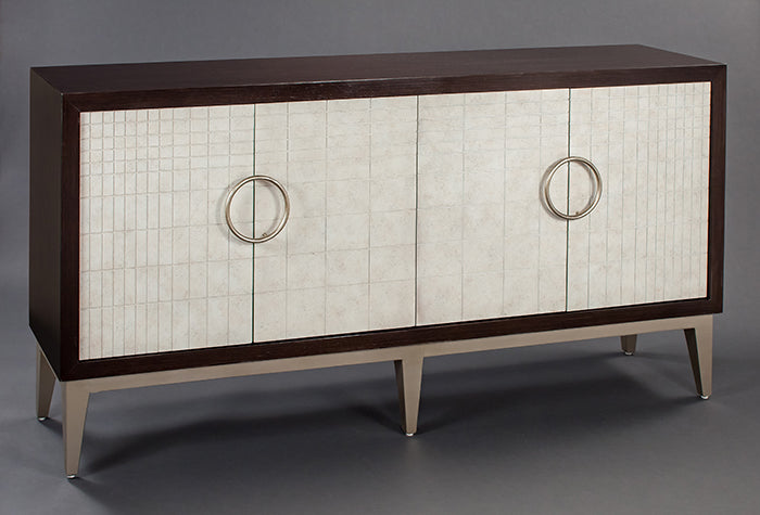 Tobacco & French Vanilla Tile Cabinet 4495-S with Optional Mirror – Artmax - Home Elegance USA