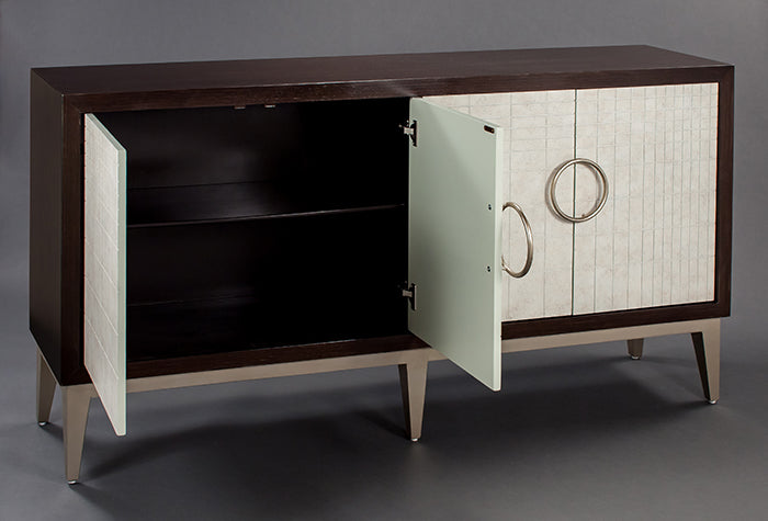 Tobacco & French Vanilla Tile Cabinet 4495-S with Optional Mirror – Artmax - Home Elegance USA