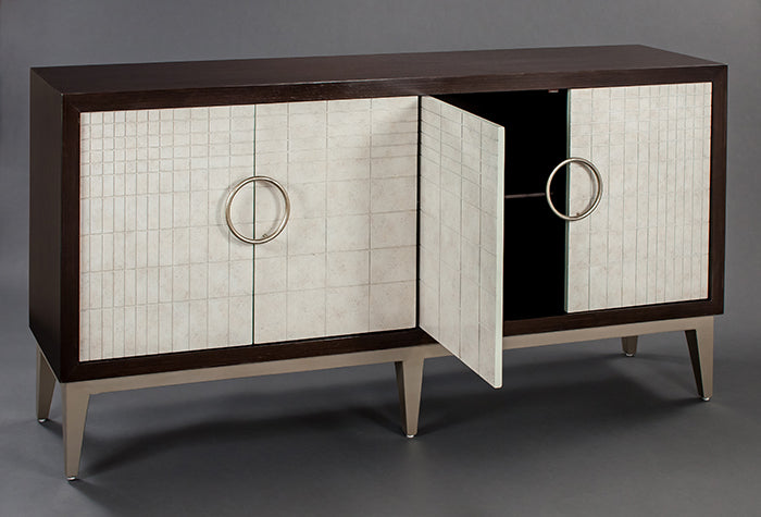 Tobacco & French Vanilla Tile Cabinet 4495-S with Optional Mirror – Artmax - Home Elegance USA