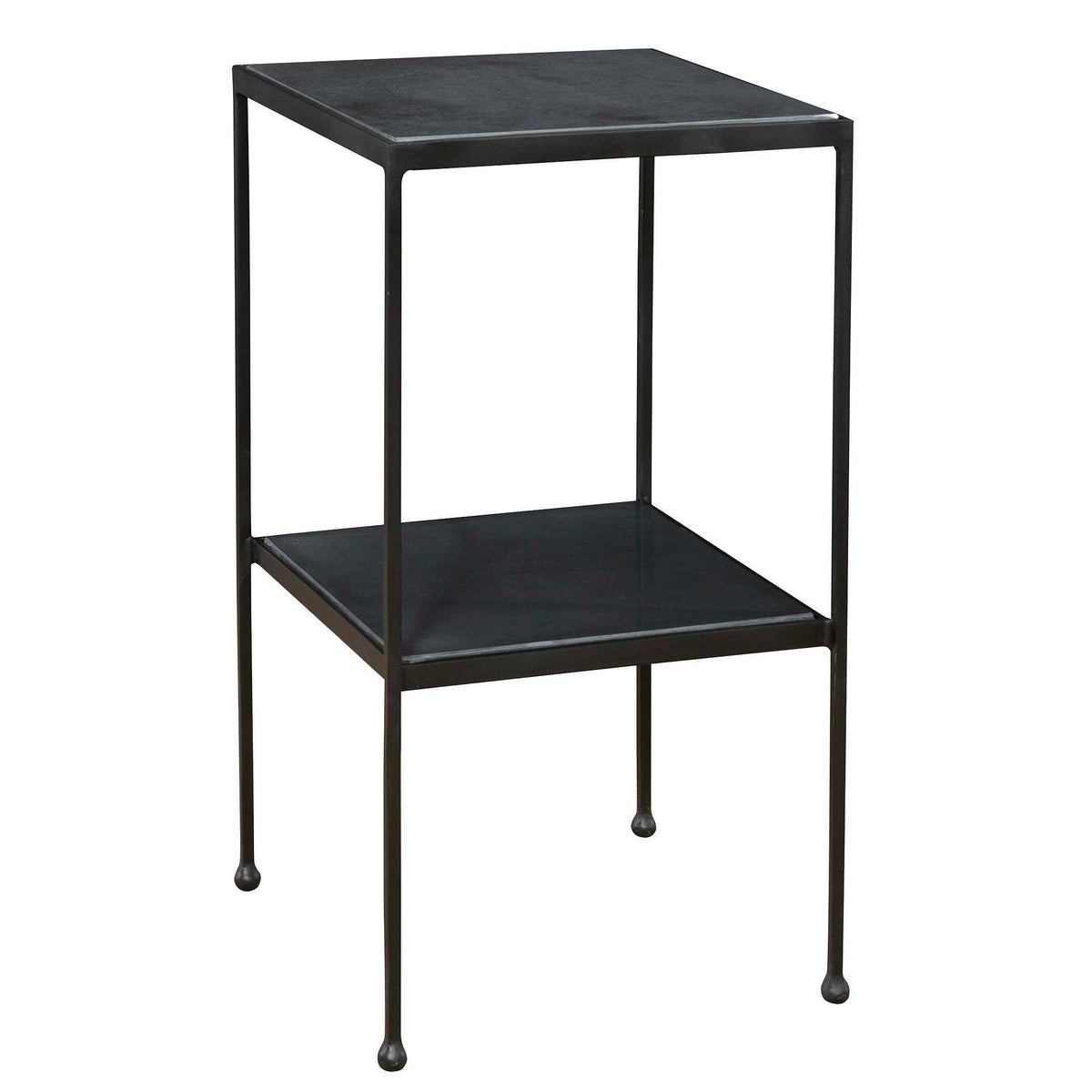 Sherwood Square Marble Accent Table - Black by Uttermost - View 3