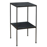 Sherwood Square Marble Accent Table - Black by Uttermost - View 3
