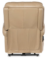 Carroll Power Recliner With Power Headrest, Lumbar & Lift - Beige by Hooker Furniture - View 7