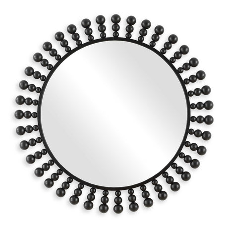 Aziel Round Mirror - Black by Uttermost - View 1
