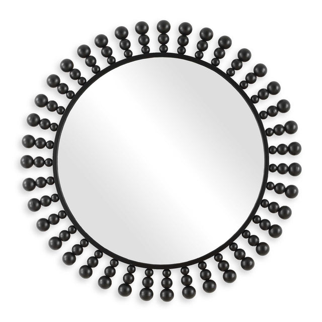 Aziel Round Mirror - Black by Uttermost - View 1