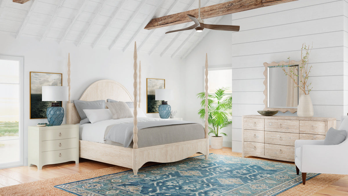 Serenity Bora Landscape Mirror - White by Hooker Furniture - View 2