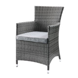 Acme - Tashelle 3PC Pack Patio Bistro Set 45000 Gray Fabric & Gray Wicker