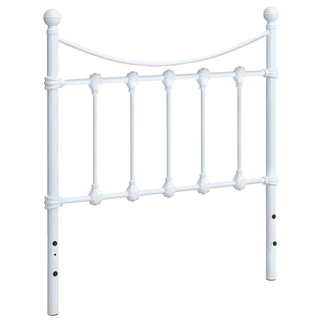 Twin Headboard - Marie Twin Metal Headboard White