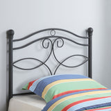 Twin Headboard - Callie Twin Metal Headboard Matte Black