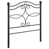 Twin Headboard - Callie Twin Metal Headboard Matte Black