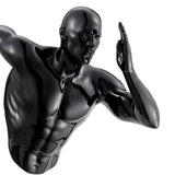 Set of Two Wall Runners Sculptures // Black & Gold  | Finesse - Home Elegance USA