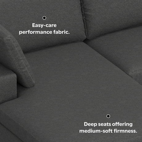 Charlie Deep Seater Left Sectional Sofa - sold by Home Elegance USA