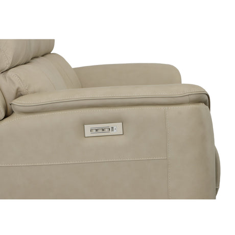 Henry Power Reclining Sofa With Power Headrests & Lumbar - Beige | Flexsteel