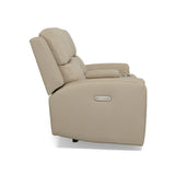 Jarvis Power Reclining Loveseat With Console & Power Headrests - Parchment | Flexsteel