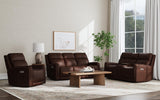 Alister Power Gliding Loveseat With Console, Power Headrests & Lumbar - Burnt Umber | Flexsteel