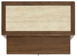 Driftwood One-Drawer Nightstand with Stone Worn Saddle - Dark Brown by Hooker Furniture - View 4
