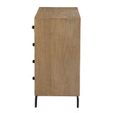 Millard Curved 4 Drawer Chest Woodtone - Light Brown by Uttermost - View 4