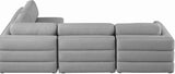 Beckham - Modular Sectional 4 Piece - Gray - Fabric | Home Elegance USA