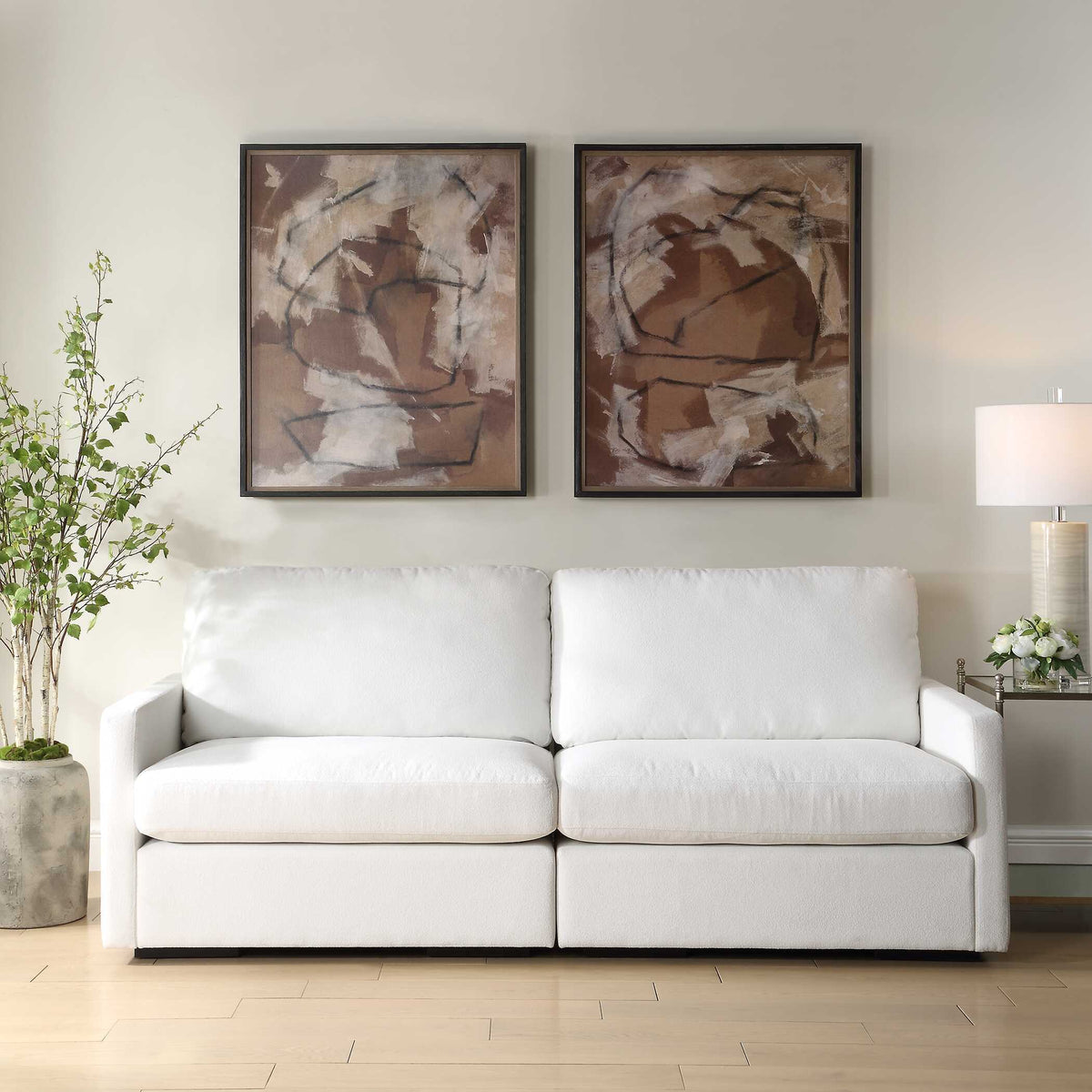 Rush & Dash Framed Prints (Set of 2) - Dark Brown by Uttermost - View 2