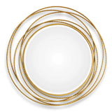 Whirlwind Round Mirror - Gold by Uttermost - View 1