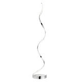 Modern Spiral LED 61" Chrome Floor Lamp // Dimmable Led Strip  | Finesse -  Home Elegance USA