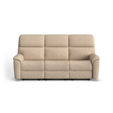 Porter Transitional Power Reclining Sofa With Console & Power Headrests & Lumbar | Flexsteel