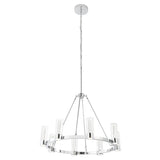 Victory 8 Light Chandelier //  Chrome  | Finesse -  Home Elegance USA