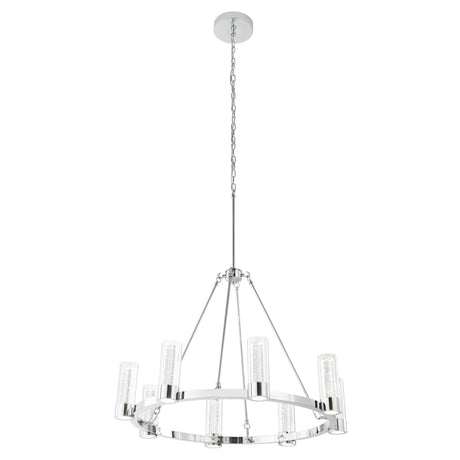 Victory 8 Light Chandelier //  Chrome  | Finesse -  Home Elegance USA