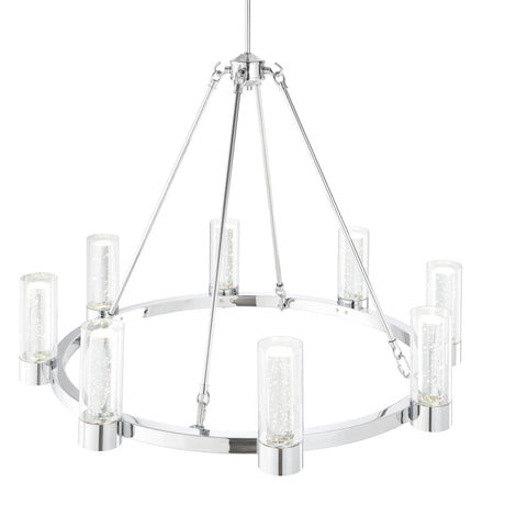 Victory 8 Light Chandelier //  Chrome  | Finesse -  Home Elegance USA