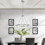Victory 8 Light Chandelier //  Chrome  | Finesse -  Home Elegance USA
